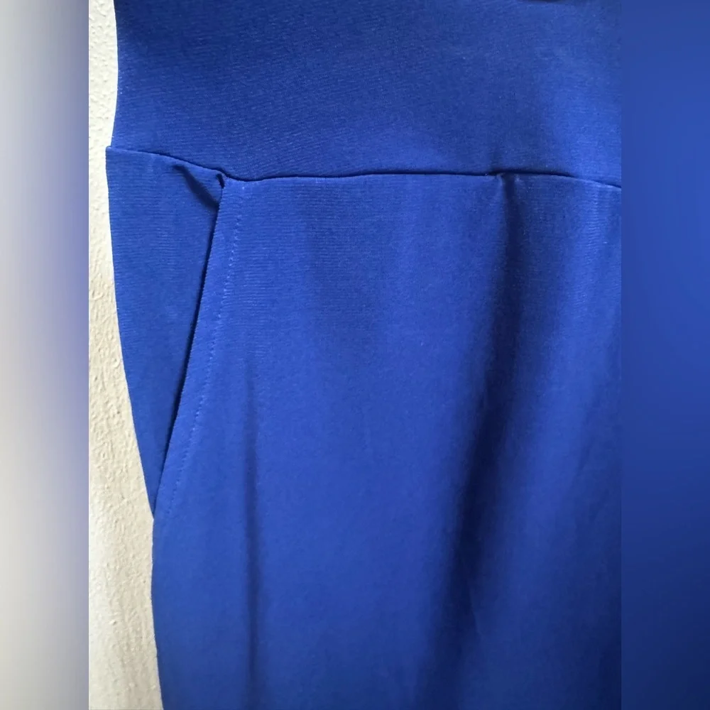 NWT Maui Mama Women's Royal Blue Wide-Leg Yoga Slouch Pant - Picture 3 of 5